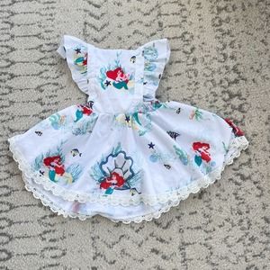 Little Mermaid Pinafore Dress 2-3Y